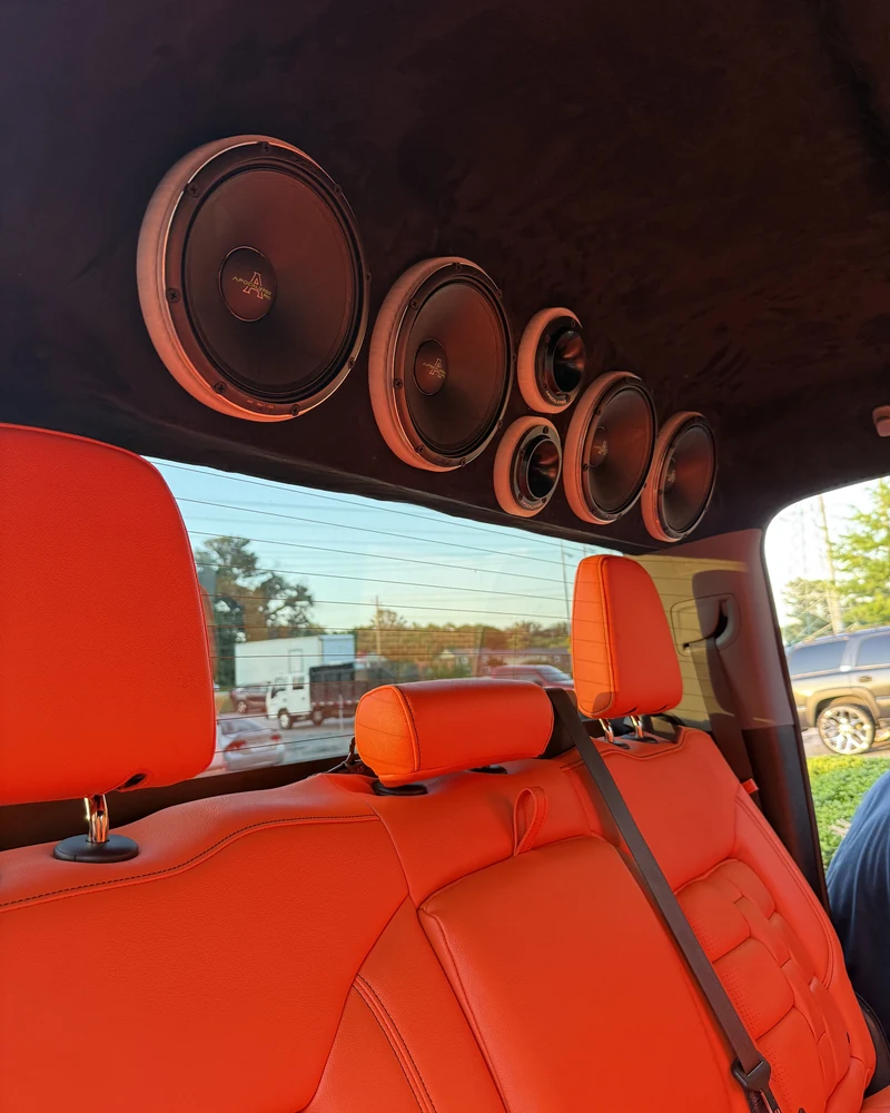 Car interior upgrade work by Twins Car Audio & Tire Forest Park