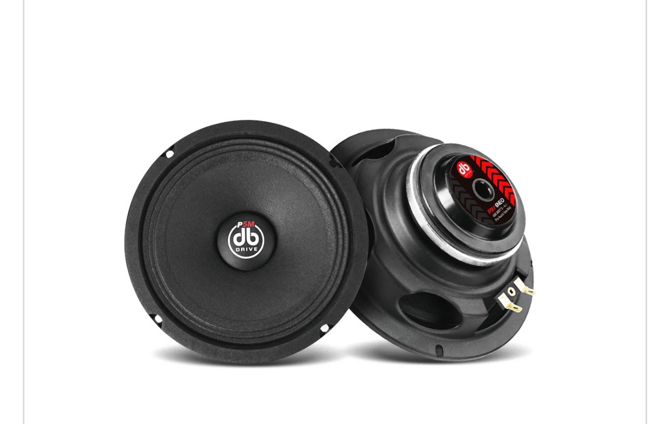 DB Drive P5M6NEO 6.5" Midrange — car audio mid-range in stock at Twins Car Audio & Tire, Forest Park GA